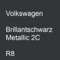 Preview: Volkswagen, Brillantschwarz Metallic 2C, R8.